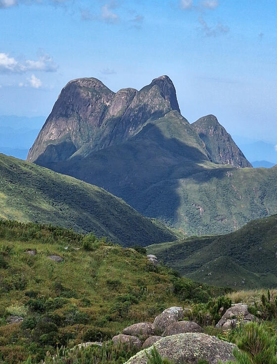 Pico Paraná as seen from the summit of Tucum. 2024.